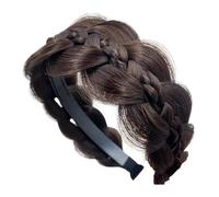 Diadema trenzada,Diademas para el cabello - Diadema ancha con trenzas de espina de pescado y dientes - Diadema trenzada con pelo de espina de pescado, accesorios para el cabello para mujeres