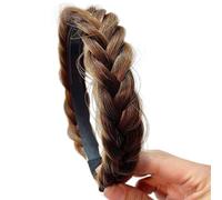 Diadema trenzada para mujeres y niñas, de alta elasticidad, elegante accesorio para el cabello para bodas, fiestas, fácil de peinar