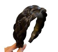 Diadema Trenzada Popular De 7 Hebras Diseño Antideslizante Pelucas Fibra Resistentes Calor Aro Para Cabello Mujeres Peinado Uso Diario Postizo Aro Cabello