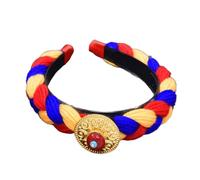 Diadema trenzada tejida para bailes de graduación, cumpleaños, divertidas, coloridas, trenzadas, para el pelo