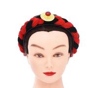 Diadema trenzada tejida para bailes de graduación, cumpleaños, divertidas, coloridas, trenzadas, para el pelo