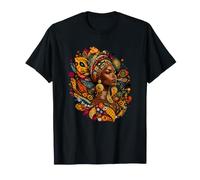 Diadema Tribal Africana melanina Reina Belleza Camiseta