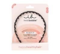 diadema invisibobble Hairhalo True Dark Sparkle, 1 diadema ajustable para niñas y mujeres, suave, agradable al cabello y cómoda, la original diseñada en el corazón de Múnich, color piedra negra