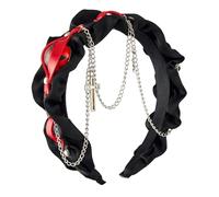 Diadema única de cadena punk rock, ligera, fácil de limpiar, para conciertos, fiestas de disfraces y declaraciones de moda diarias, diadema punk unisex
