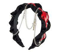 Diadema única de cadena punk rock, ligera, fácil de limpiar, para conciertos, fiestas de disfraces y declaraciones de moda diarias, joyería para el cabello