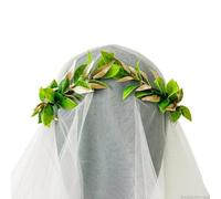 Diadema unisex de hoja de laurel, corona griega, diadema de bosque, Halloween, cosplay, círculo, fiesta R1s2, bosque de hadas