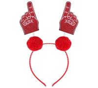 Diadema unisex para fanáticos de los deportes de felpa suave para niños, fiesta temática de animación de fútbol, fiesta, escuela, actividad, suave banda para el pelo de fútbol
