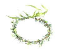 Diadema verde con hojas de novia para boda, corona, hojas, diademas para mujer, diademas verdes