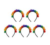 Diadema vibrante de Mardi con dije colorido verde y amarillo para tu atuendo de festival o celebración, diadema de festival adolescente