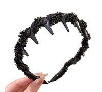 Diadema Vintage Con Perlas Artificiales De Cráneo Alto, for Mujer, Peine Dientes, Niña, Accesorios El Cabello Moda(7#)