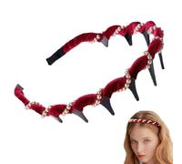 Diadema vintage de perlas artificiales de alto cráneo, diademas para mujeres y niñas, diadema ancha con cuentas brillantes, accesorios para el cabello de novia, accesorios para el cabello decorativos