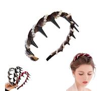 Diadema vintage de perlas artificiales de alto cráneo, elegante aro antideslizante para novia con dientes de peine, diadema de perlas sintéticas blancas, elegante aro de pelo brillante para boda