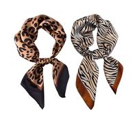 Diadema y Pañuelo Para Mujer, Estampado de Leopardo y Cebra Para Accesorios