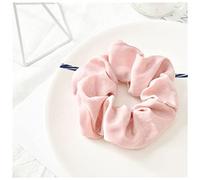 Diademas 1 unids Lady Hair Scrunchies Anillo Elástico Pure Color Bobble Sports Dance Scrunchie Diadema Mujer(Pink)