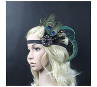 Diademas Accesorios for el cabello Black Rhinestone con cuentas de lentejuelas de lentejuelas 1920s Vintage Party Headpiece Women Deedez Diadema Mujer(YM29)