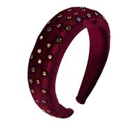 Diademas acolchadas gruesas, turbante con bisel, diademas sólidas occidentales for mujeres, accesorios for niñas, tocados(G)