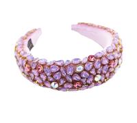 Diademas acolchadas para mujer, hechas a mano, tiara, diadema para boda, fiesta, accesorios para el cabello, 6, morado