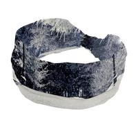 Diademas anchas antideslizantes para mujer, diadema de entrenamiento de árbol de nieve de invierno, bandas elásticas para el cabello, diadema de yoga para el sudor, vendas para la cabeza anudadas para