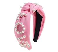Diademas anchas con estampado de corazones para mujer Diadema con nudo tejido suave y cómodo accesorio