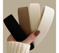 Diademas Anchas Mujer, 4pcs Diadema de Moda, 1 Pulgada de Ancho, Diademas Anchas Pelo, Accesorios para el Cabello de Mujer de Moda para el Camino al Trabajo y Fiestas