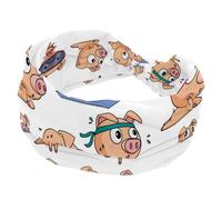 Diademas anchas para mujer, divertidas, para jugar a la playa, vocación, turbante elástico, antideslizante, banda para el pelo, bandas de entrenamiento para el sudor, accesorios para el cabello