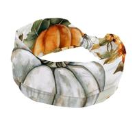 Diademas anchas para mujer, para Acción de Gracias, otoño, cosecha, calabazas, girasol, bandas elásticas para la cabeza, antideslizantes, diadema turbante para entrenamiento, yoga, deporte y correr