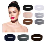 Diademas antideslizantes para mujer, 9 bandas deportivas de moda para mujer, tela de algodón suave con elasticidad completa, adecuadas para llevar en la vida cotidiana, yoga, ejercicio, etc. (9