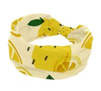 Diademas antideslizantes para mujer, color amarillo limón, banda elástica ancha para el sudor, para entrenamiento, yoga, deporte, gimnasio, correr, fitness