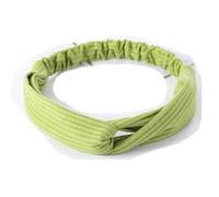 Diademas anudadas Vintage Boho Color sólido turbante bandas elásticas mujeres deportes cabeza envoltura para Yoga Fitness-Q