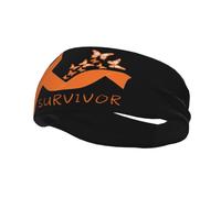 Diademas Banda para el sudor para sobrevivientes de cáncer de riñón para mujeres Hombres-Banda para el sudor para yoga Bandas elásticas anchas para el cabello para deportes y fitness