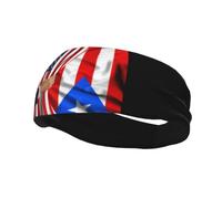 Diademas Bandera Americana y Bandera de Puerto Rico Banda para el Sudor para Mujeres Hombres-Bandas Deportivas para Deportes Fitness-9