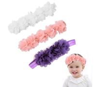 Diademas Bebé de Nailon, Diademas Bebé, 3 Piezas Hairband de los Bebés, Diademas Bebé Niña, Turbante Bebé Niña Niños, Cinta Para Niñas Pequeñas, Para el Cabello Para Recién Nacido Niño Pequeño