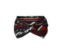 Diademas bohemias, 1 paquete de bandas anchas de tela con cordón ajustable, patrones étnicos vibrantes para mujeres y niñas, playa, festival, verano, uso casual (02)