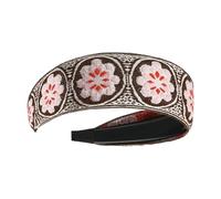 Diademas bohemias para mujer,Diademas bohemias para mujer - Diademas de tela con bordado floral para mujer,Tocado de estilo étnico, accesorios para el cabello de niñas para la mayoría de los peinados