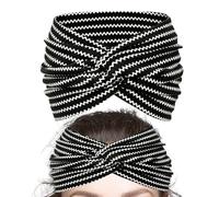 Diademas Boho Para Mujer | Diademas Anchas con Nudo | Bandana Transpirable Con Diseño Floral Para Entusiastas De Moda Casual, Ciclismo, Fitness, Running, Yoga, Eventos Exteriores