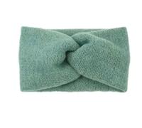 Diademas cálidas de invierno con nudo cruzado for mujer, bandas elásticas tejidas, turbante, diadema ganchillo, accesorios for el cabello(Green)