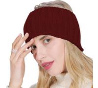 Diademas cálidas de punto para mujer, banda de punto | Banda elástica de ganchillo suave | Cintas de invierno transpirables para mujer, banda de punto calentador de orejas para la estación fría