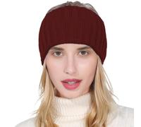 Diademas cálidas para mujer, diadema de ganchillo de punto de invierno, cómodas diademas de invierno para mujer, diadema de punto grueso y cálido para clima frío, esquí