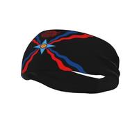 Diademas con bandera asiria Diademas deportivas Diadema de entrenamiento que absorbe la humedad Banda para el sudor Diademas para correr Diadema para correr
