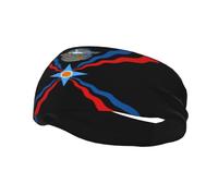 Diademas con bandera asiria Diademas deportivas Diadema de entrenamiento que absorbe la humedad Banda para el sudor Diademas para correr Diadema para correr