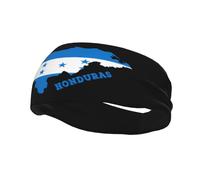 Diademas con bandera de mapa de Honduras, banda para el sudor para mujeres, hombres, banda para el sudor para yoga, bandas elásticas anchas para el cabello para deportes y Fitness