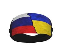 Diademas con Bandera de Ucrania y Rusia, Deportivas, absorbentes de Humedad, Unisex, para Adultos