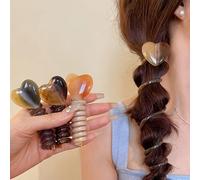 Diademas Con Cable Telefónico Para Cabello Grueso Lazos De De Caballo Elásticos Suaves Accesorios Antideslizantes Multicolores Corbata Para Cabello Con Cable Telefónico En Forma De Corazón