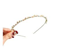 Diademas con diamantes de imitación múltiples que combinan todo a la moda, diadema corazón amor rojo for mujer, accesorios for el cabello para fiestas, reuniones(Color 2)