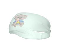Diademas con diseño de gato comiendo dulces para hombre y mujer, antideslizantes y absorbentes, ideales para gimnasio, baloncesto, yoga.