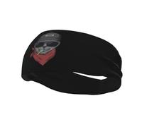 Diademas con diseño de gato comiendo dulces para hombre y mujer, antideslizantes y absorbentes, para gimnasio, baloncesto, yoga