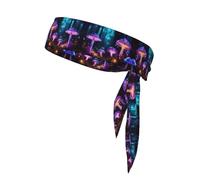 Diademas con estampado de setas mágicas, diademas deportivas para hombres y mujeres, banda deportiva para yoga, gimnasio