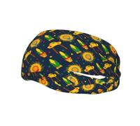 Diademas con estampado sin costuras para festivales de pueblos de América Latina, para hombre y mujer, antideslizantes, absorbentes, deportivas, para gimnasio, baloncesto, yoga