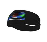 Diademas con la bandera de EE. UU. y Fox River Grove, Illinois, para hombre y mujer, antideslizantes, absorbentes, deportivas, para gimnasio, baloncesto, yoga