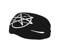 Diademas con símbolo de átomo ateo, diademas deportivas, diadema de entrenamiento que absorbe la humedad, diademas para el sudor, diadema para correr
